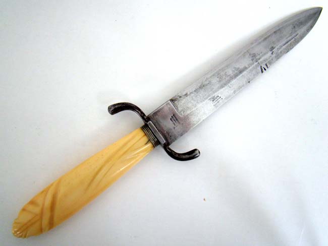 A RARE, Early California 'GOLD RUSH' period Sheffield Bowie Knife circa 1848-1854